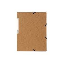 Chemise à Rabat A4 Cartonnée Tabac