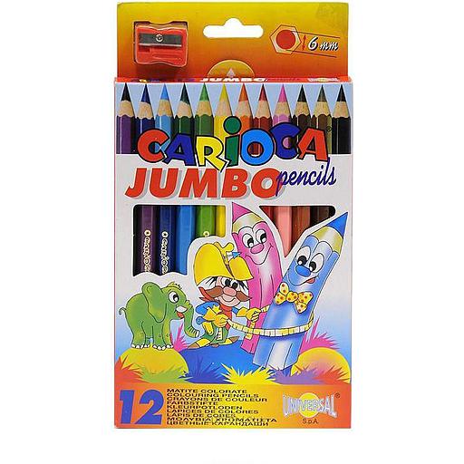 Boîte de Crayons de couleur Carioca  - Jumbo - 12 crayons