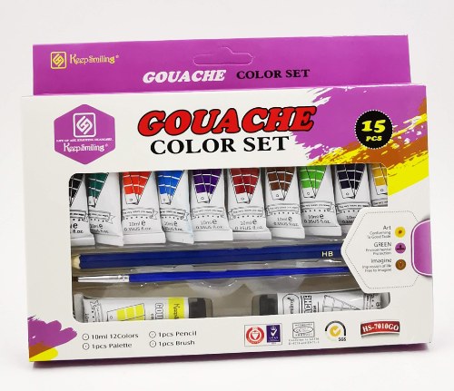Peinture gouache KeepSmiling  - 10 tubes par paquet