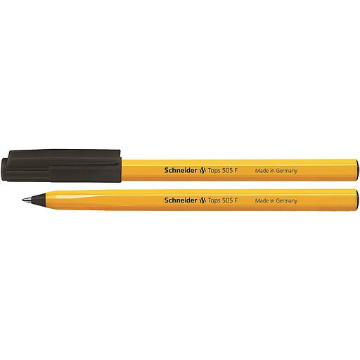 Stylo à bille Schneider Tops 505  - Noir - Pointe fine