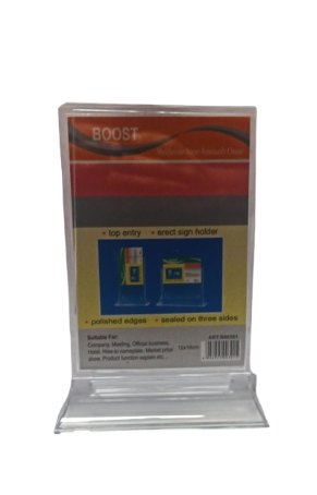 Porte Nom En Plastique Transparent