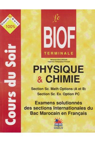 Cours du Soir Physique Chimie 2 Bac Biof PC-SM option A et B