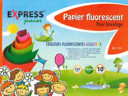 Assortiment de Papier Fluorescent 10 Feuilles