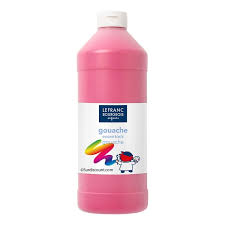 Peinture Gouache Lefranc &amp; Bourgeois  - Rose - 1L