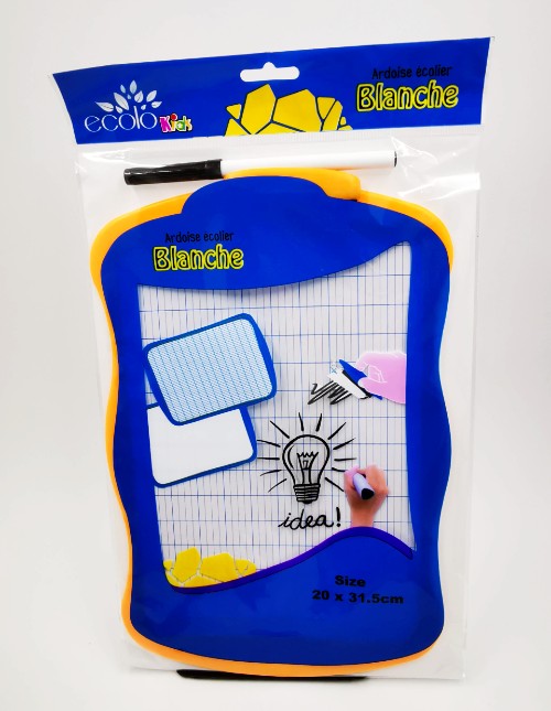 Pack ardoise + feutre effaçable  - Avec brosse