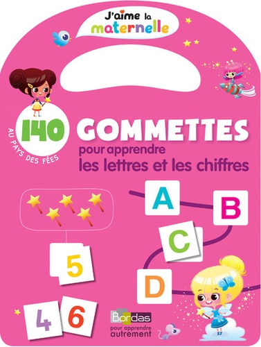 140 gommettes pour apprendre les lettres et les chiffres  - Au pays des fées