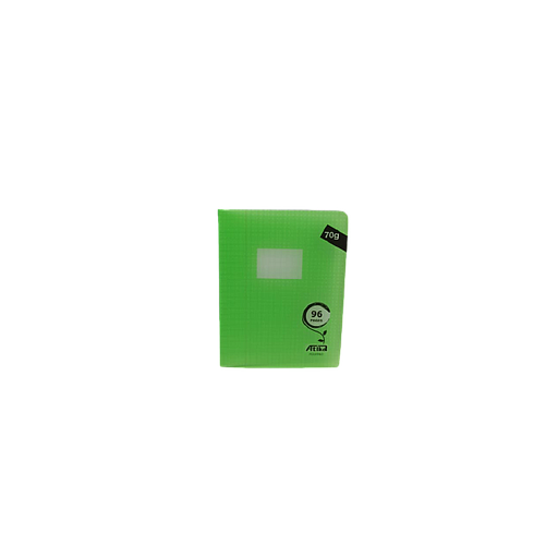 Cahier Piqué Séyès Polypro  96 P 17 x 22 70G Vert