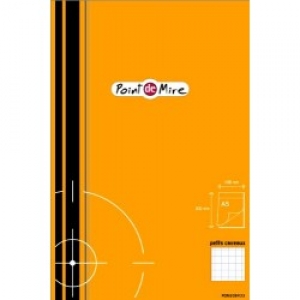Bloc-notes Point de mire  - 21 x 29,7 mm - 5 x 5 - Agrafé - 160p - 80g