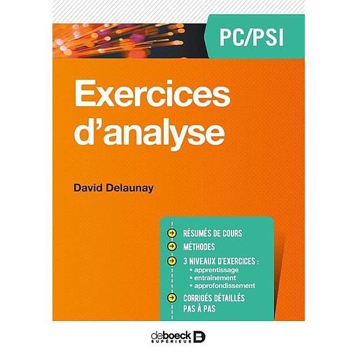 Exercices d'analyse PC/PSI