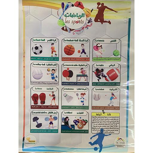 Poster Les sports بوستر باش الرياضات