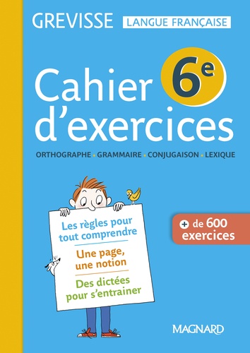 Cahier d'exercices Grevisse 6e