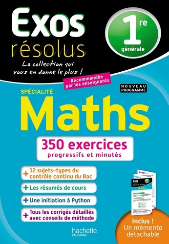 Exos résolus - Maths spécialité 1re générale