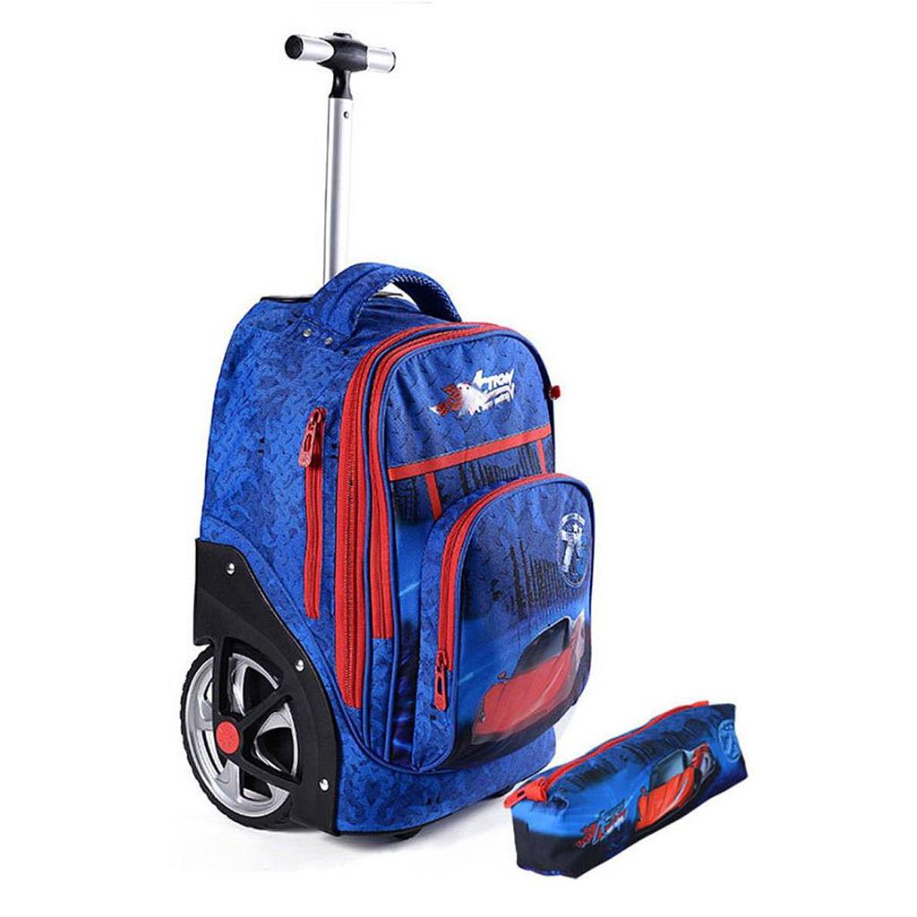 Cartable à roulette + trousse