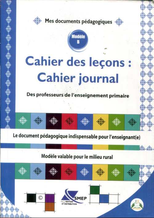 cahier des leçons cahier journal modèle B
