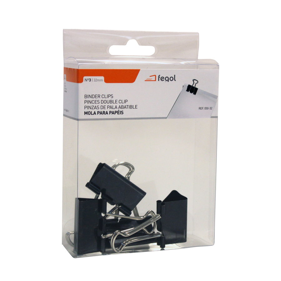 Boite de 4 Pinces Double Clip 32 mm