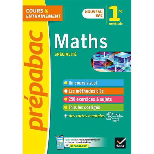 Maths spécialité 1re générale
