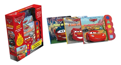 Cars - Coffret de 3 livres avec une barrette musicale : Vive Radiator Springs ! ; Vision de nuit ; A toute vitesse !