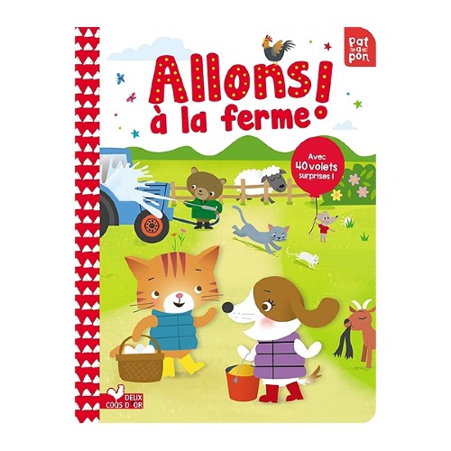 Allons à la ferme ! - livre à volets