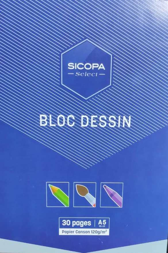Bloc Dessin  30 pages 120g