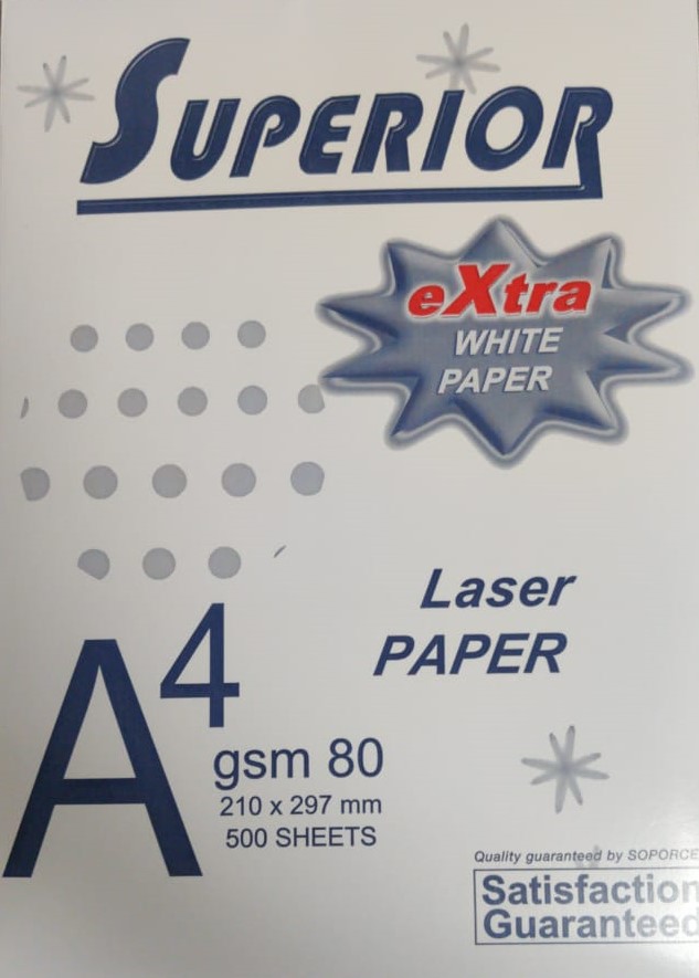 Rame de Papier 80G A4 Blanc 500 Feuilles Superior