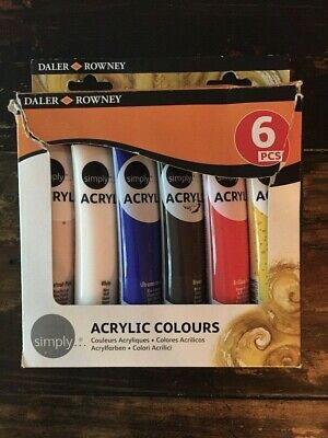 Boite de peinture acrylique Daler Rawney 6PCS