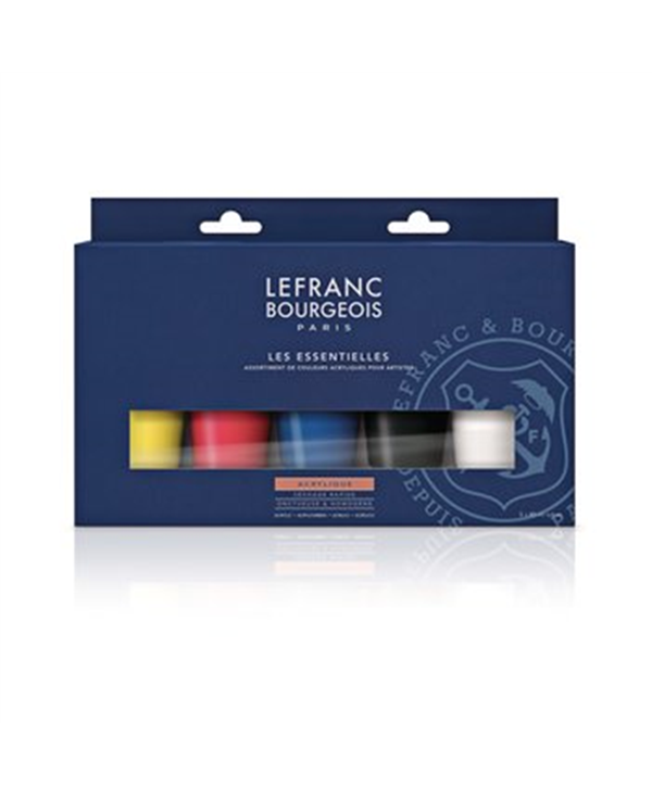 Boite De Peinture Acrylic Lefranc Bourgeois 5 pcs