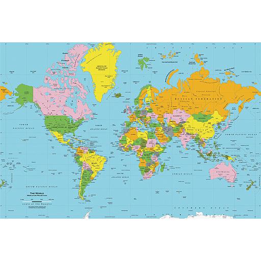 Carte du monde 100/70
