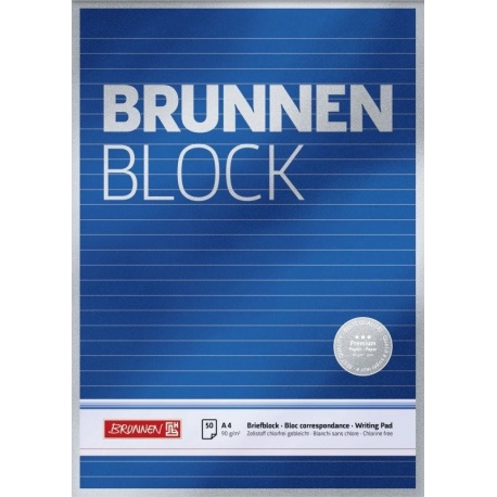 Bloc Note Brunnen A4 90g 50f