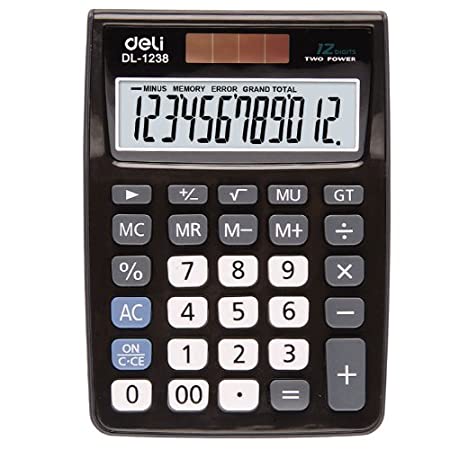Calculatrice De Bureau Deli Gris