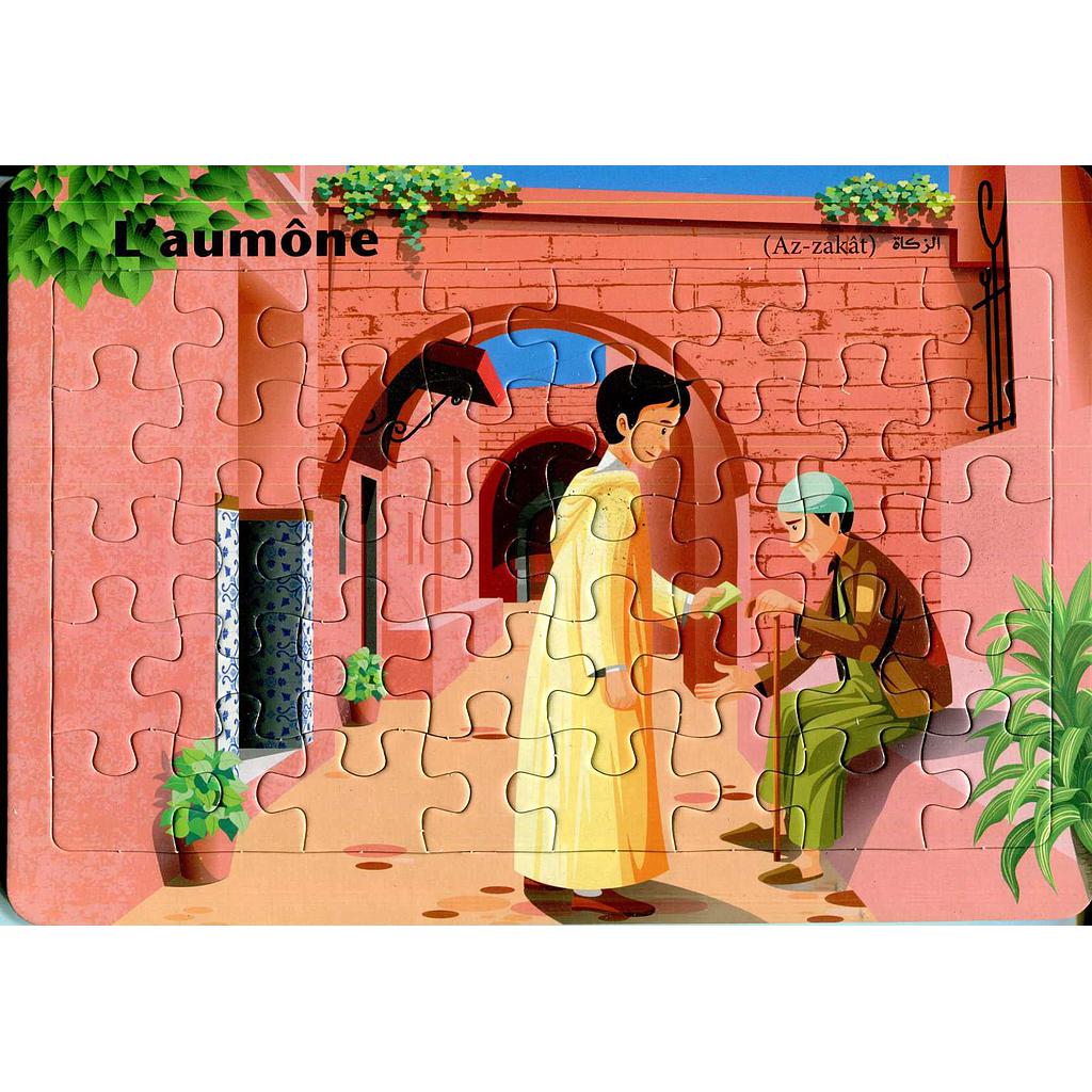 Planche Puzzle Islamique: L'aumône (Az-zakàt)