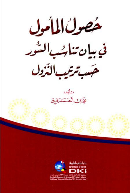 حصول المأمول في بيان تناسب السور حسب ترتيب النزول