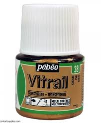Peinture pour Vitrail 45ml N°38 Or