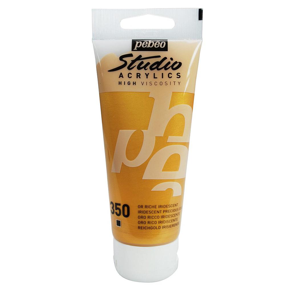 Peinture acrylique Studio 100ml Or Richie Iridescent