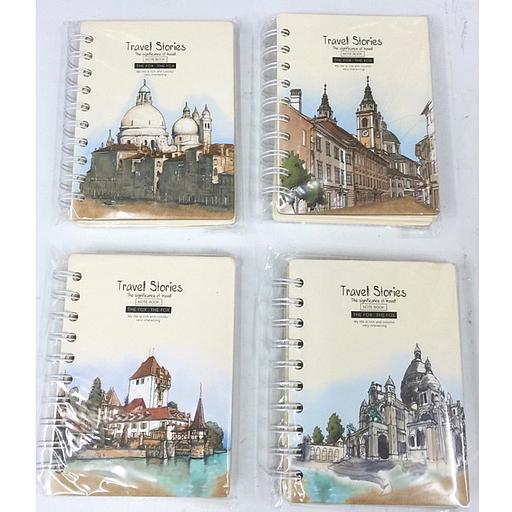 Note Book avec Spiral Travel Stories