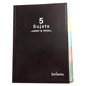 Registre Spiral  250P 5 Sujet