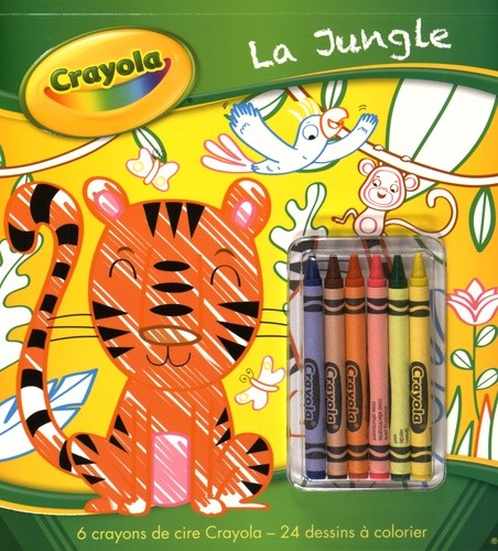 La jungle : Avec 6 crayons de cire