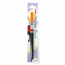 Stylo Pinceaux Arts Orange Fluo