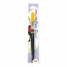 Stylo Pinceaux Arts Jaune