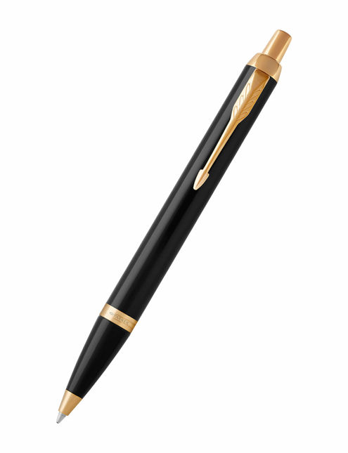 Stylo à bille IM - Garniture Or Noir Brillant