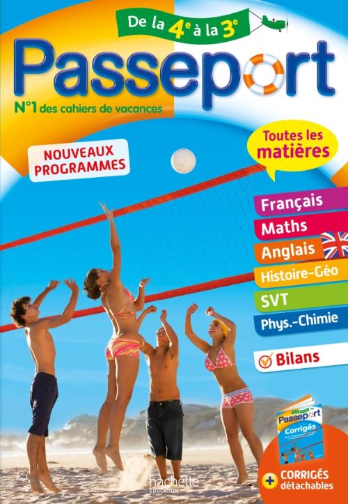 Passeport Toutes les matières de la 4e vers la 3e