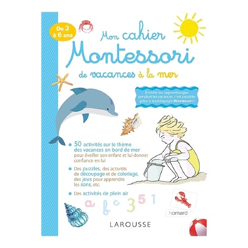 Mon cahier Montessori de vacances à la mer