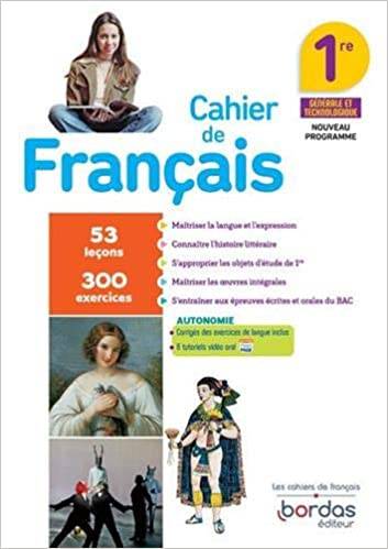 Cahier Français 1re