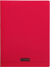 Cahier Piqué Séyès Polypro 24 x 32 90G ROUGE