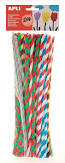 Sachet de 50 Chenilles Twist 30CM Couleurs ASS Kids Rèf
