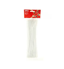Sachet de 50 Chenilles Blanc