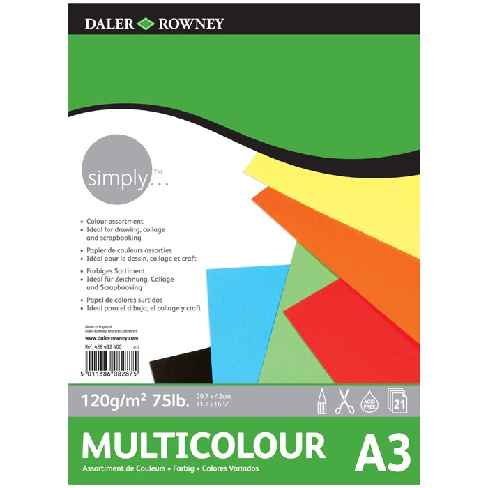 Bloc de Papier Multicolour A3 120G
