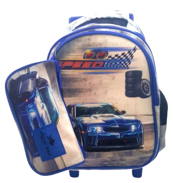 Cartable à roulette +trousse