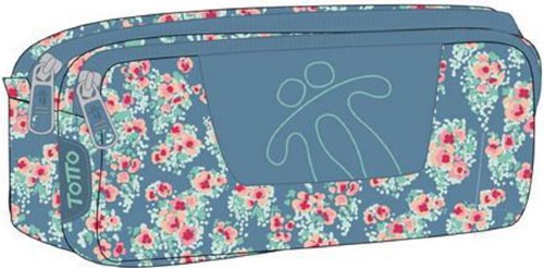 Trousse 2 compartiments Fleurs