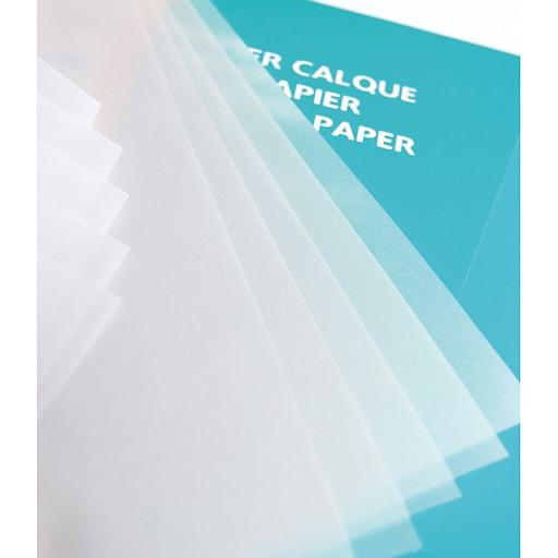Pochette de 12 feuilles de papier calque 90G