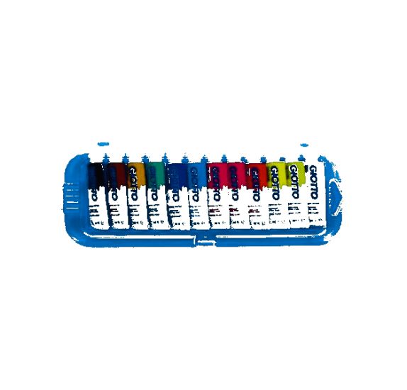 12 Tubes de Gouache 10Ml